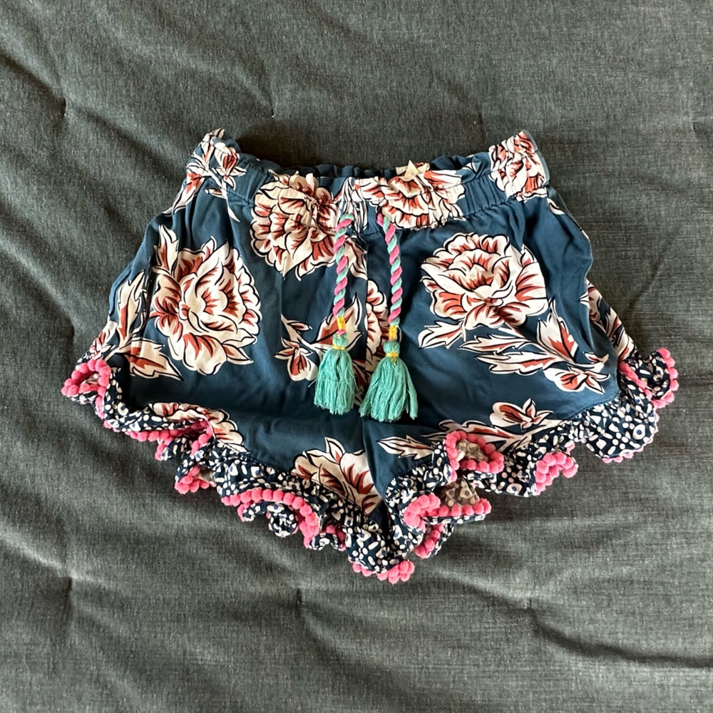 Matilda Jane shorts with ruffled hem.
